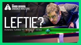 Ronnie Osullivan Plays Wrong-Handed At 2024 Saudi Arabia Masters