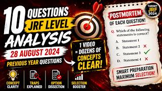 UGC NET JRF Economics PYQs 2024 | 28 August Shift 1 |Top 10 Questions with Complete Concept Analysis