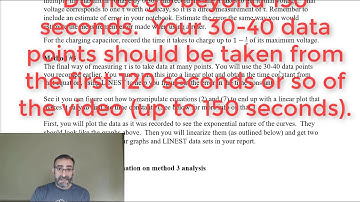 Lab RC Time Constant - Measuring RC Time Constant with a Voltmeter