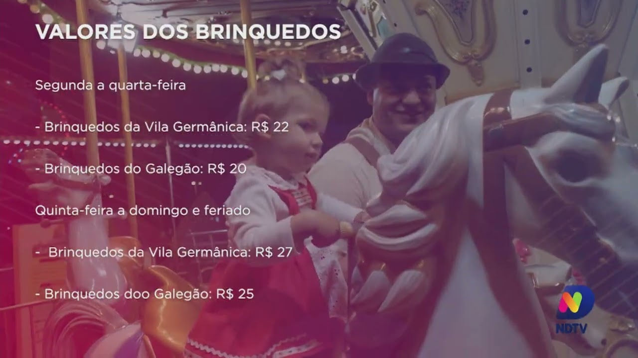 Diversão na festa: valores dos brinquedos da Oktoberfet são divulgados