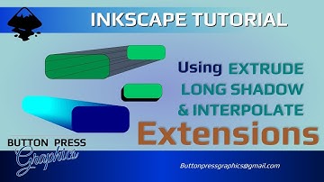 Using The EXTRUDE, INTERPOLATE & LONG SHADOW Extensions In INKSCAPE
