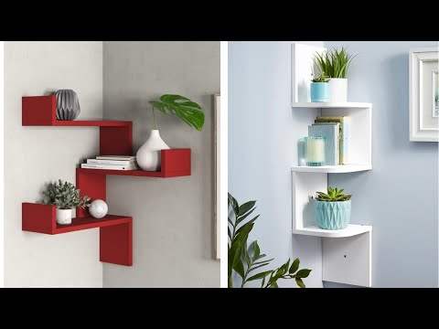 Corner Wall Rack Design Ideas 2020, How To Decorate Corner Shelves In Living Room