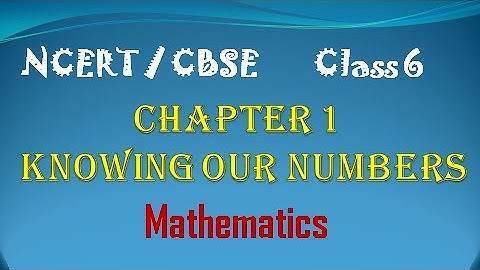 NCERT Class 6 Mathematics | Chapter 1| Knowing Our Numbers | Exercise 1.1 | Tamil | CBSE