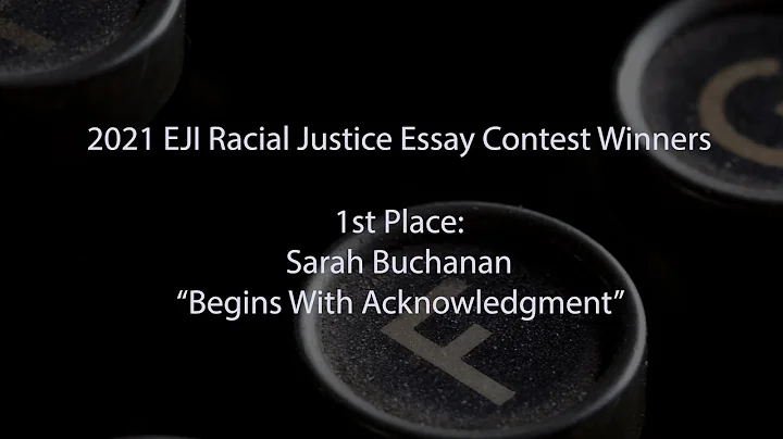 Racial Justice Essay Contest 1st Place Winner: Sar...