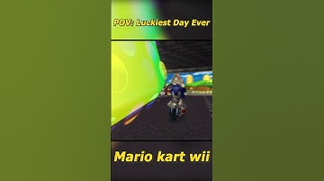 POV: The Luckiest Escape in Mario Kart Wii 🍀 | RTX 4090 4K #shorts #mariokartwii #mkwii