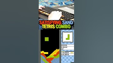 Satisfying Sand Tetris Combo #shorts #tetris