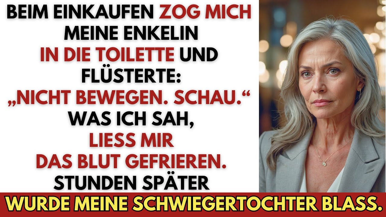 „Nicht bewegen, Oma… Schau“, flüsterte meine Enkelin – später wurde meine Schwiegertochter blass.