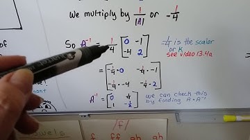 Algebra II  13.5b, Inverse of a 2X2 Matrix & Theorem