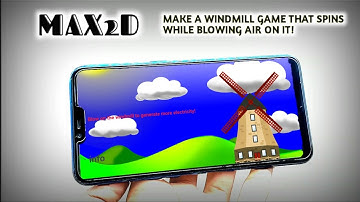 Create a windmill game that spins while blowing  air on it! 🌬️ in MAX2D (MOBILE)
