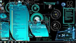 rainmeter skin xion skin start skin....(effect)