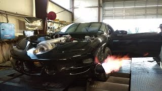 101mm Turbo LS Trans Am Methanol flames on the dyno