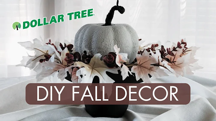 DIY Dollar Tree Fall Centerpiece | Moody Pumpkin Decor For Fall
