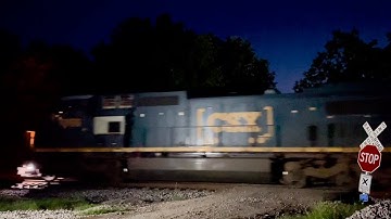 CSX C40-8W 7766 Leads Manifest L849-15 on 7/15/23