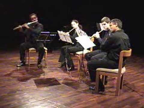 Cesar Peredo plays Koehler Flute Quartet - Los Fla...