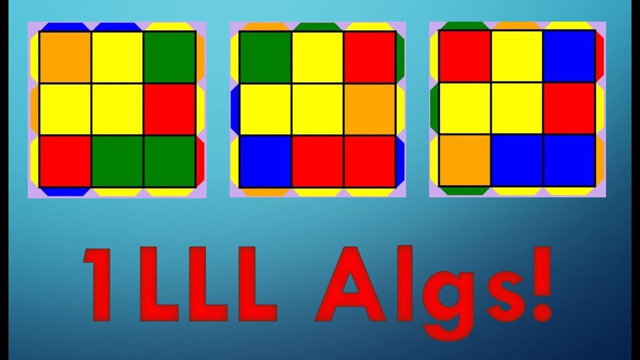 one look last layer, rubik's cube algorithm, last layer, rubik&...