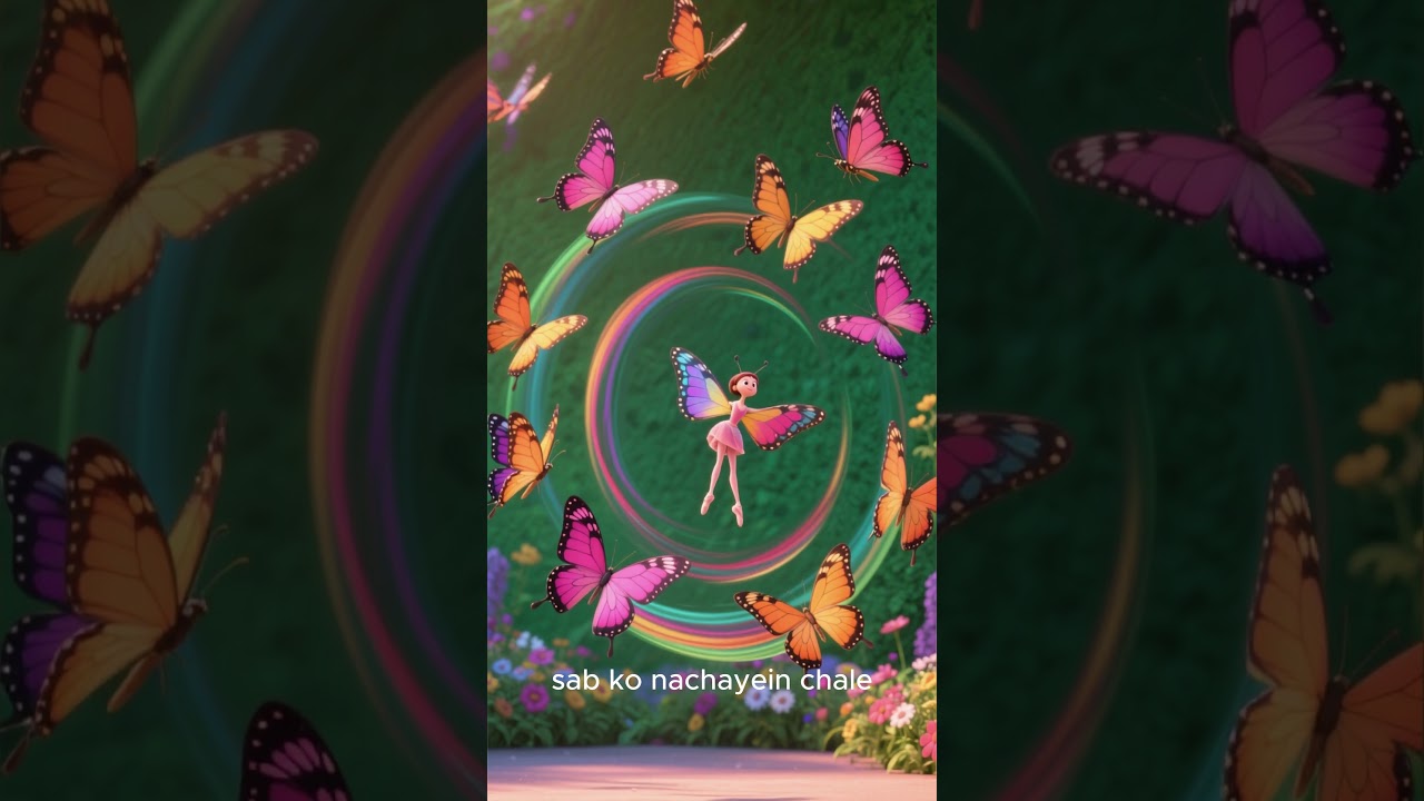 Butterfly Song in Hindi | Titli Dance | Preschool Fun Rhyme