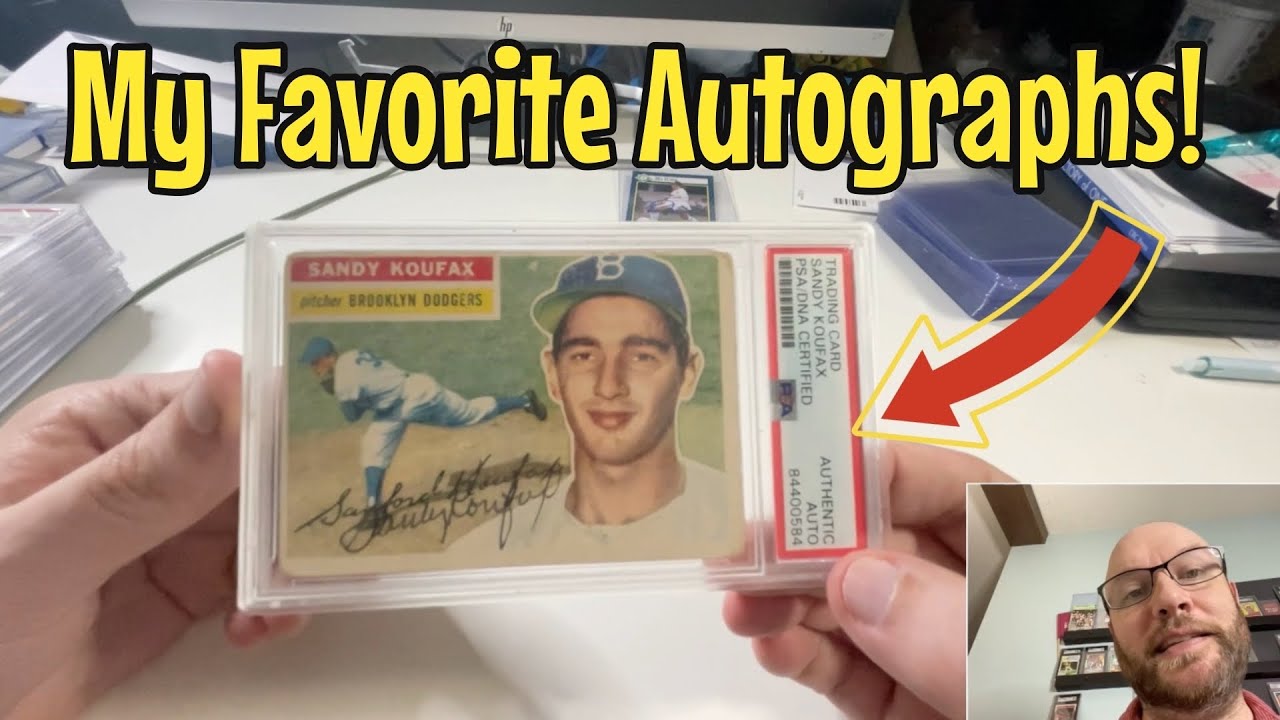My 16 FAVORITE Autographed Sports Cards (And More!) In My PC