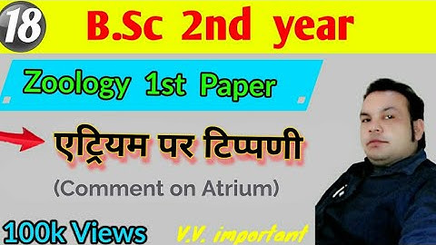 Comment on Atrium, Atrium, Bsc 2nd year | Zoology 1st paper, paper Hacker