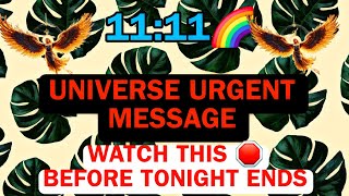 11:11🌈"Universe's URGENT Warning: Watch This Before Tonight Ends"