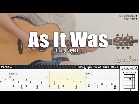 As It Was - Harry Styles | Fingerstyle Guitar