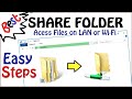 Share folder in windows 10  8  7  network file access sharing in 4 steps