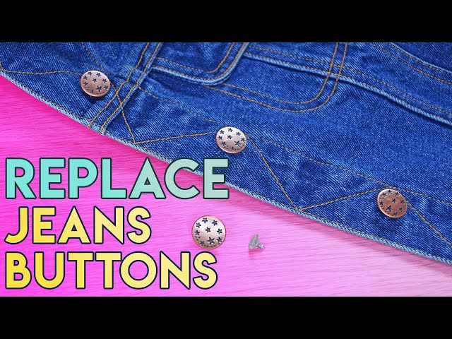 Installer Jeans Buttons Metal, Installation Jean Buttons