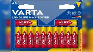 Review: Varta Alkali model Varta LongLife Max power AA X8+4 gratis
