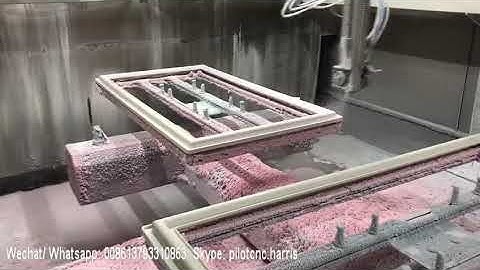 How to spray photo frame? 5 axis reciprocating spray machine