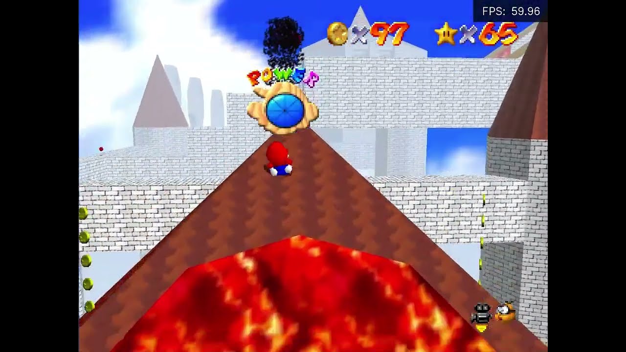 Super Mario 64 Silver Stars of Wisdom Course 7: skies of hope (savestateless)