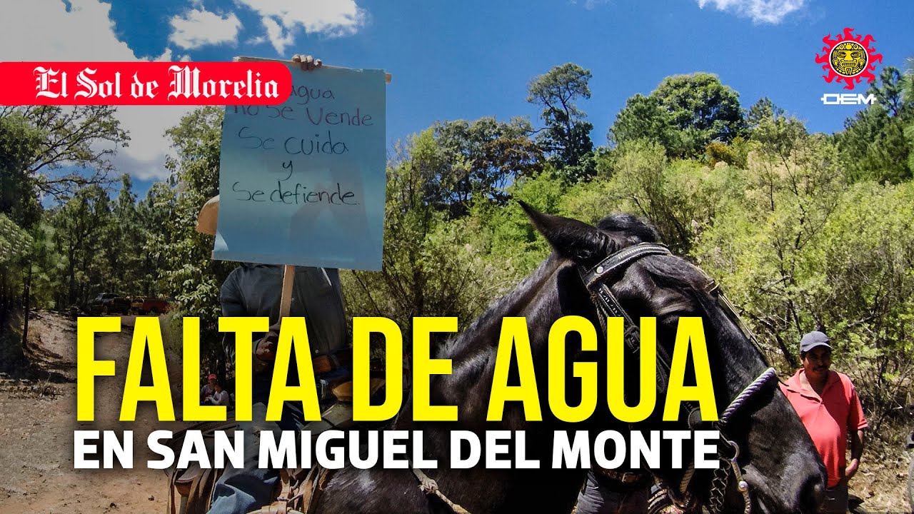 Se manifiestan en San Miguel del Monte por falta de agua - YouTube