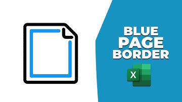 How to add blue page border in excel