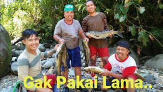 Menjaring Ikan Mahser,,Ngak Butuh Waktu Lama,,Mahser/Semah Langsung Mendarat