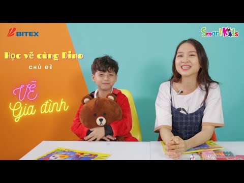 HỌC VẼ CÙNG DINO – TẬP 3: VẼ TRANH GIA ĐÌNH