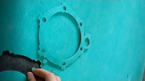 Automatic Gasket Cutting with CNC Oscillating Knife Cutting Machine