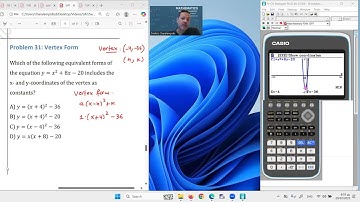 SAT prep 360  s1e31 Vertex form