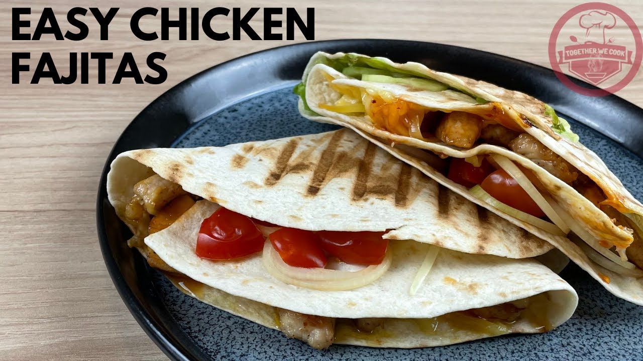 Chicken Fajitas Easy And Fast - 15min Homemade Street Food - YouTube