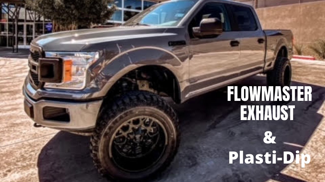 F150 Flowmaster Exhaust + Plasti Dip Dream Truck Build Pt. 2 YouTube