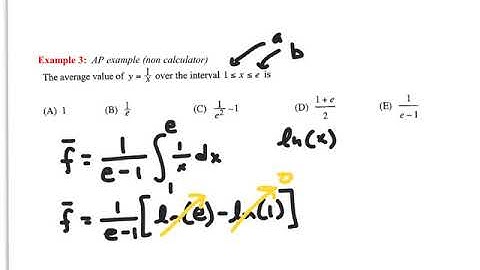 (AP Calc) 5.5 Notes (Average Value)