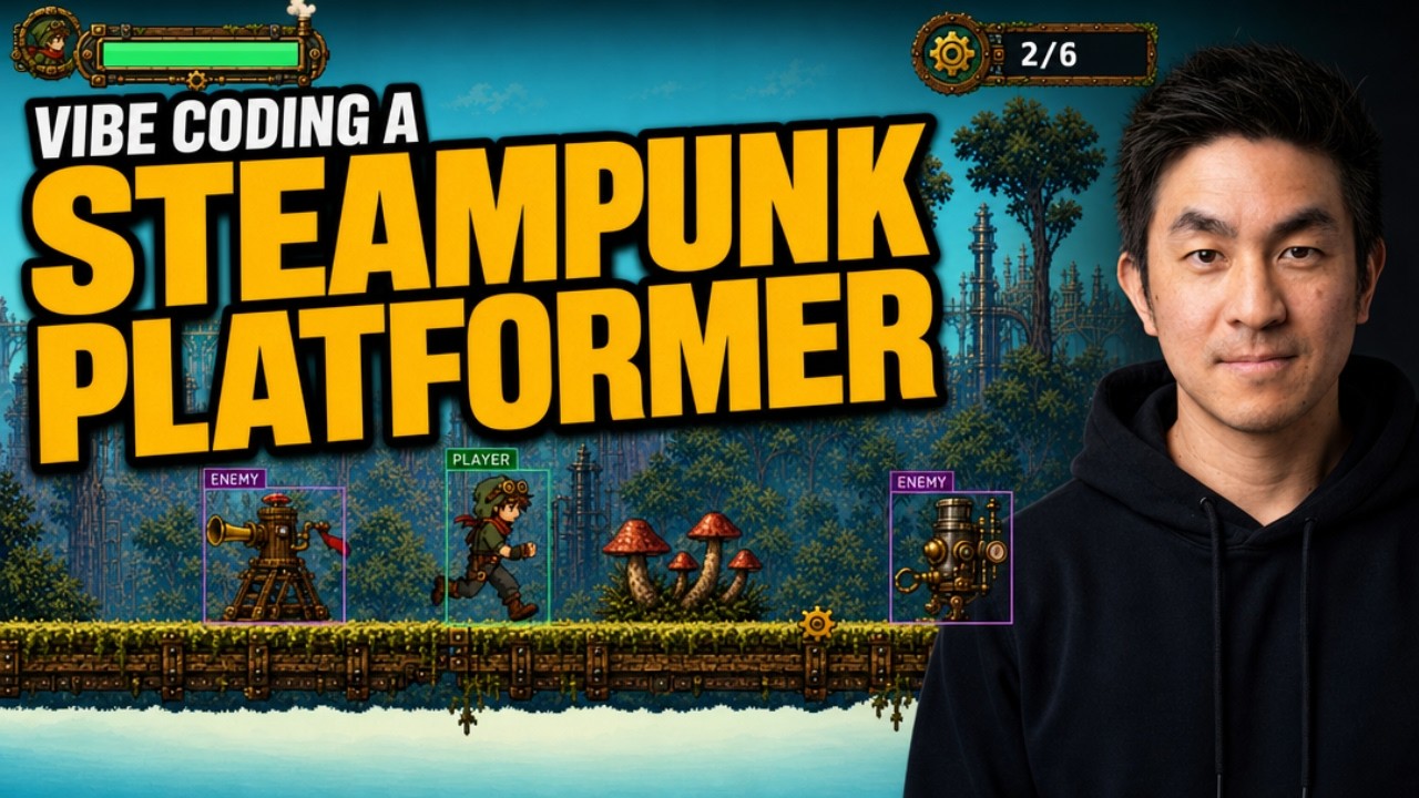 I Vibe Coded EVERYTHING In This Steampunk Platformer Game With AI - Here's How.