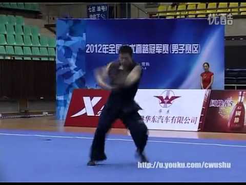 2012 China Nationals Men's Nanquan - Zhou Jing.flv