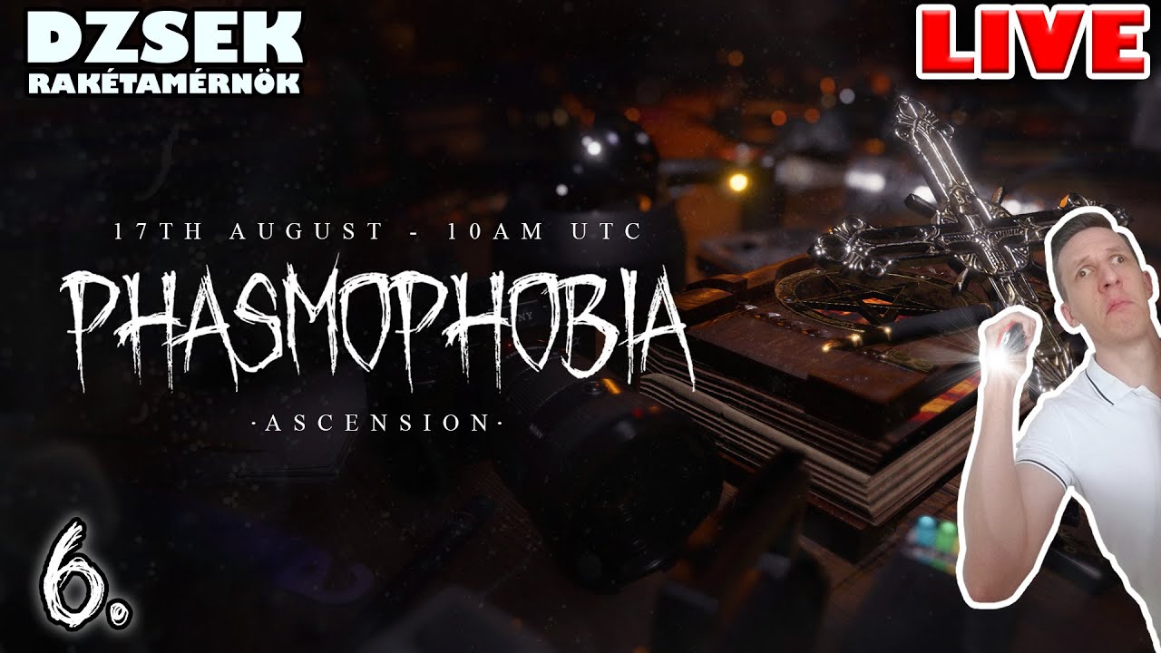 🔴 Phasmophobia - LIVE - 6. Rész - Megannyi új eszköz!