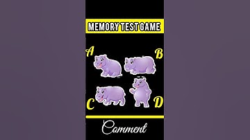 Memory Test Game l Riddles And Puzzles For Iq Test #shorts #shortsvideo #youtubeshorts #quiztime