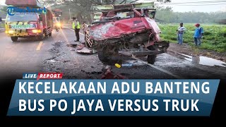 Kecelakaan Adu Banteng Bus Po Jaya Vs Truk Di Jalan Raya Surabaya Madiun, Begini Nasib Sopir
