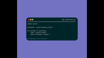 Python psutil - Get running processes