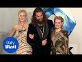 Jason Momoa at Aquaman premiere with Nicole Kidman & Amber Heard