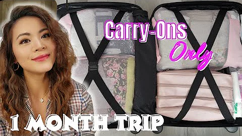Pack with Me for Vacation CARRY ON ONLY | 1 Month Trip