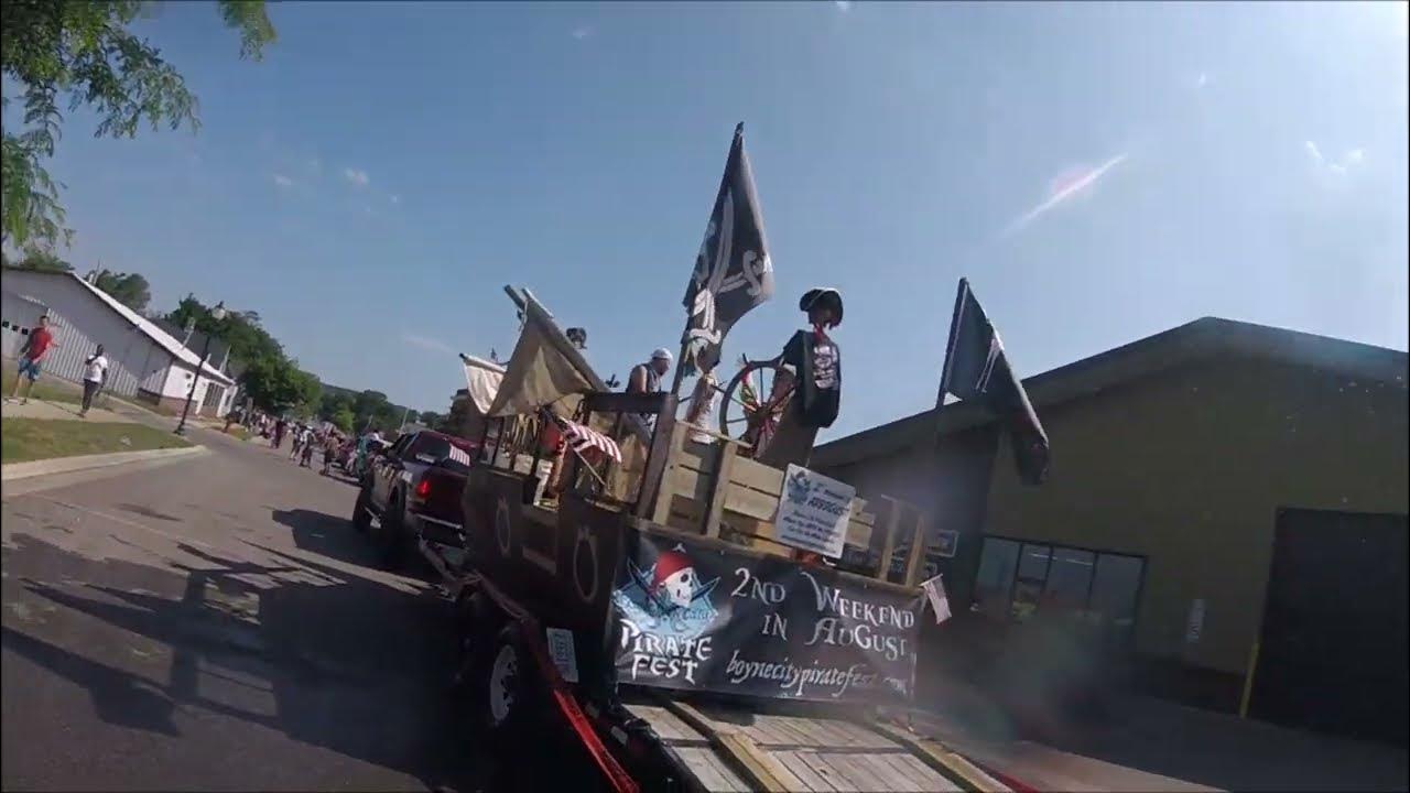 Boyne City Pirate Fest in 4th of July Parade 2023 YouTube