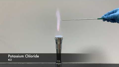 Flame Test: Potassium Chloride