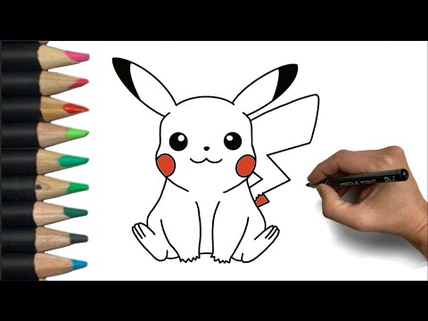PIKACHU Zeichnen Einfach