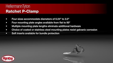 HellermannTyton Ratchet P-Clamp | Digi-Key Daily